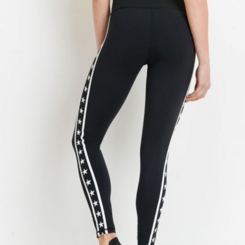 Highwaist Stars and Stripes Leggings - Picture 4 of 5